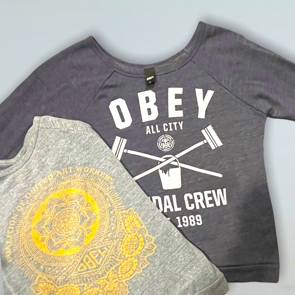 2 OBEY Sweatshirts